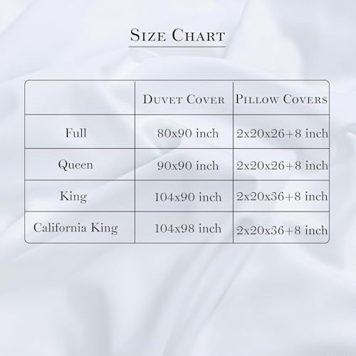 White Duvet Cover, 100% Cotton Embroidered Duvet Cover,2 Pillow, Comforter Not Included