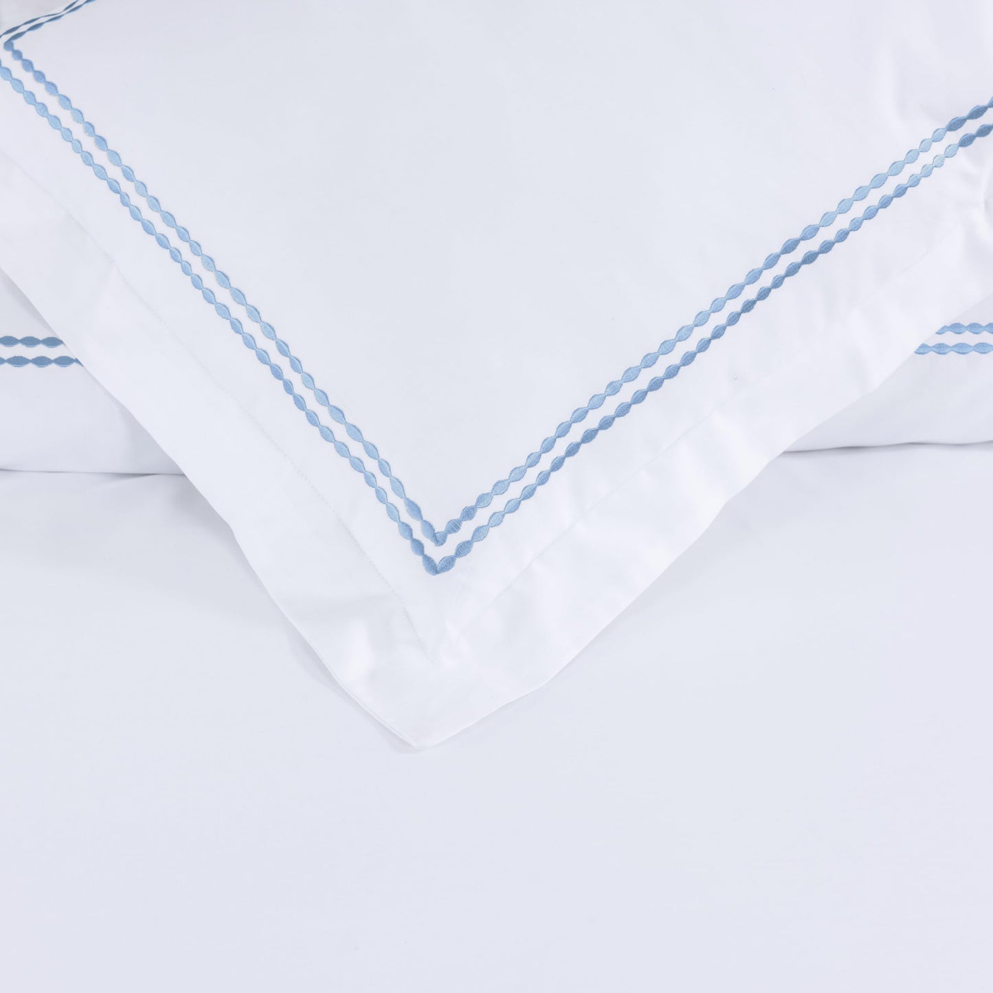 White Duvet Cover, 100% Cotton Embroidered Duvet Cover,2 Pillow, Comforter Not Included