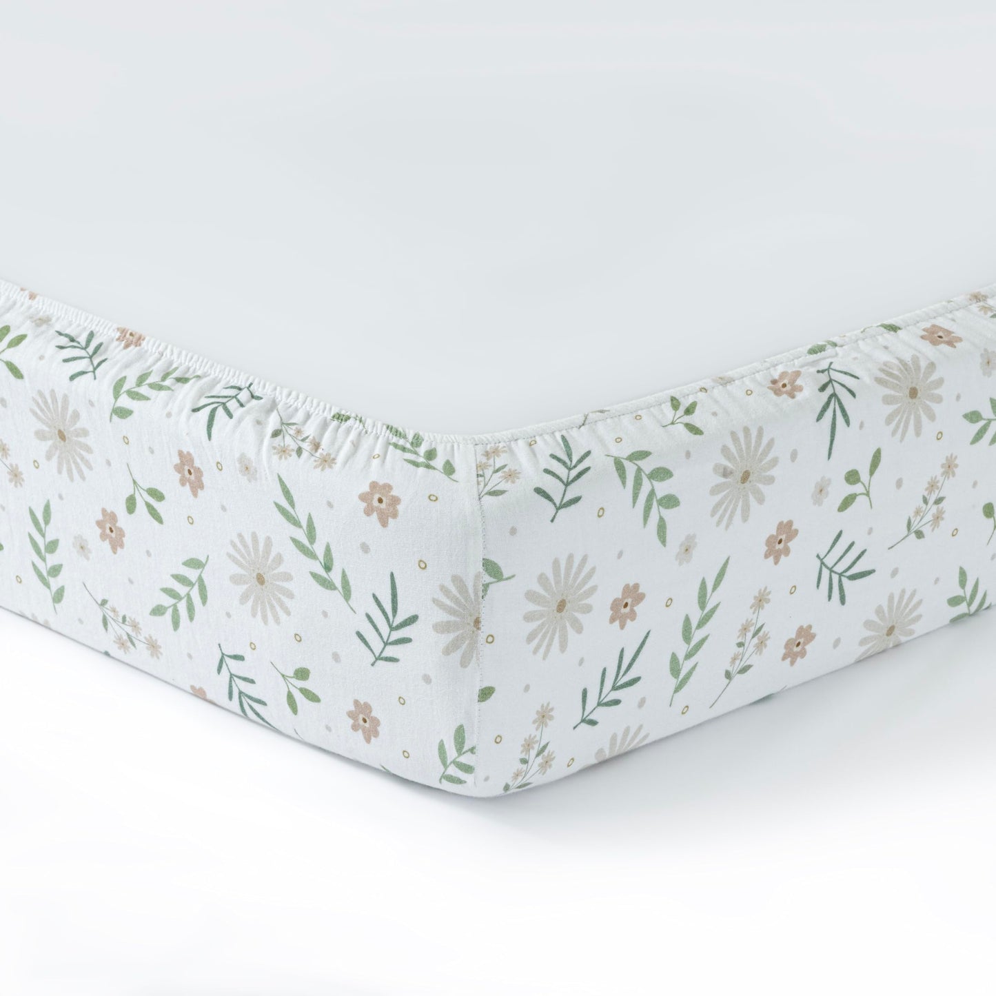 Muslin Crib Sheet,1-Pack,100% Cotton For Unisex | Flowers