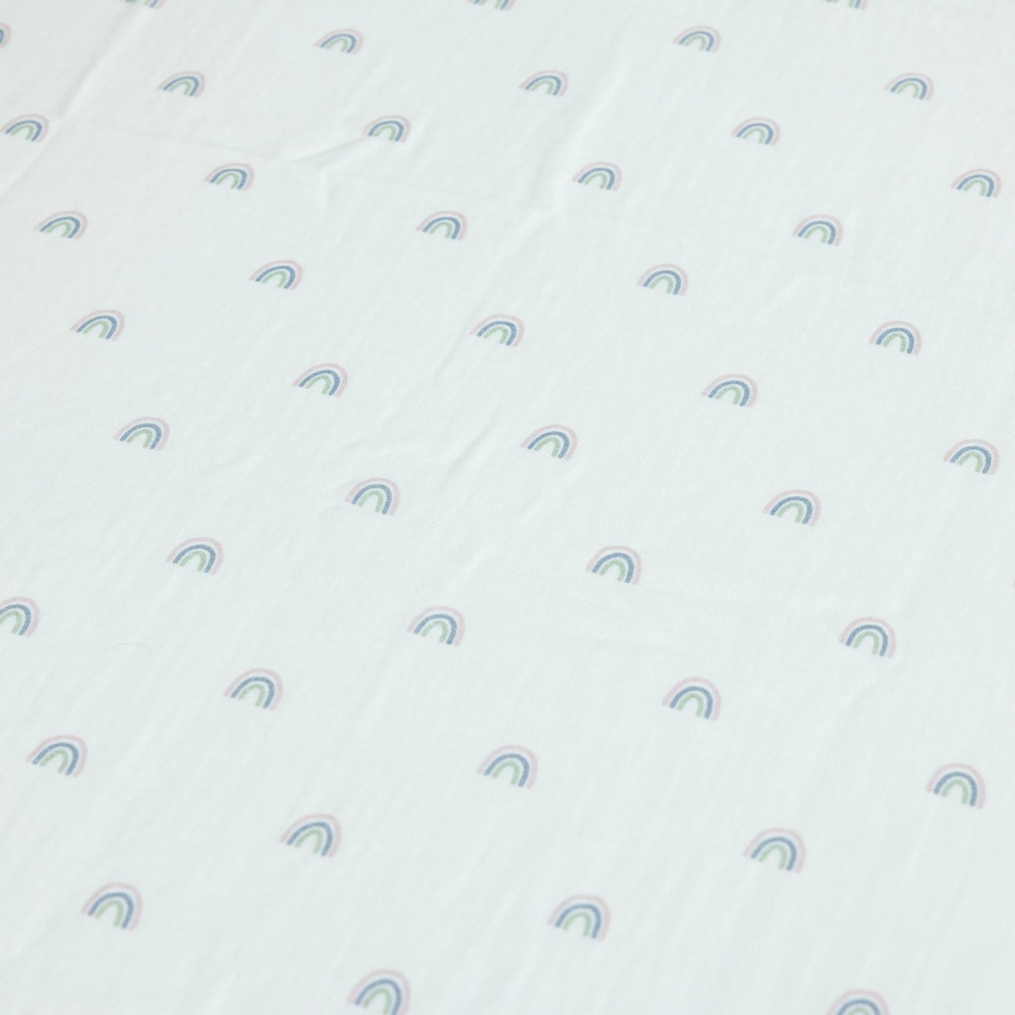 Standard Muslin Crib Sheet, 1-Pack, 100% Cotton for Unisex | Rainbow