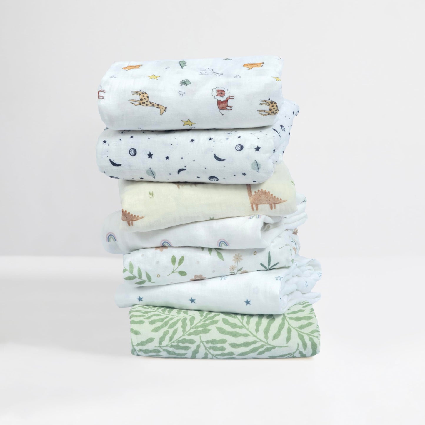 Standard Muslin Crib Sheet, 1-Pack, 100% Cotton for Unisex | Rainbow
