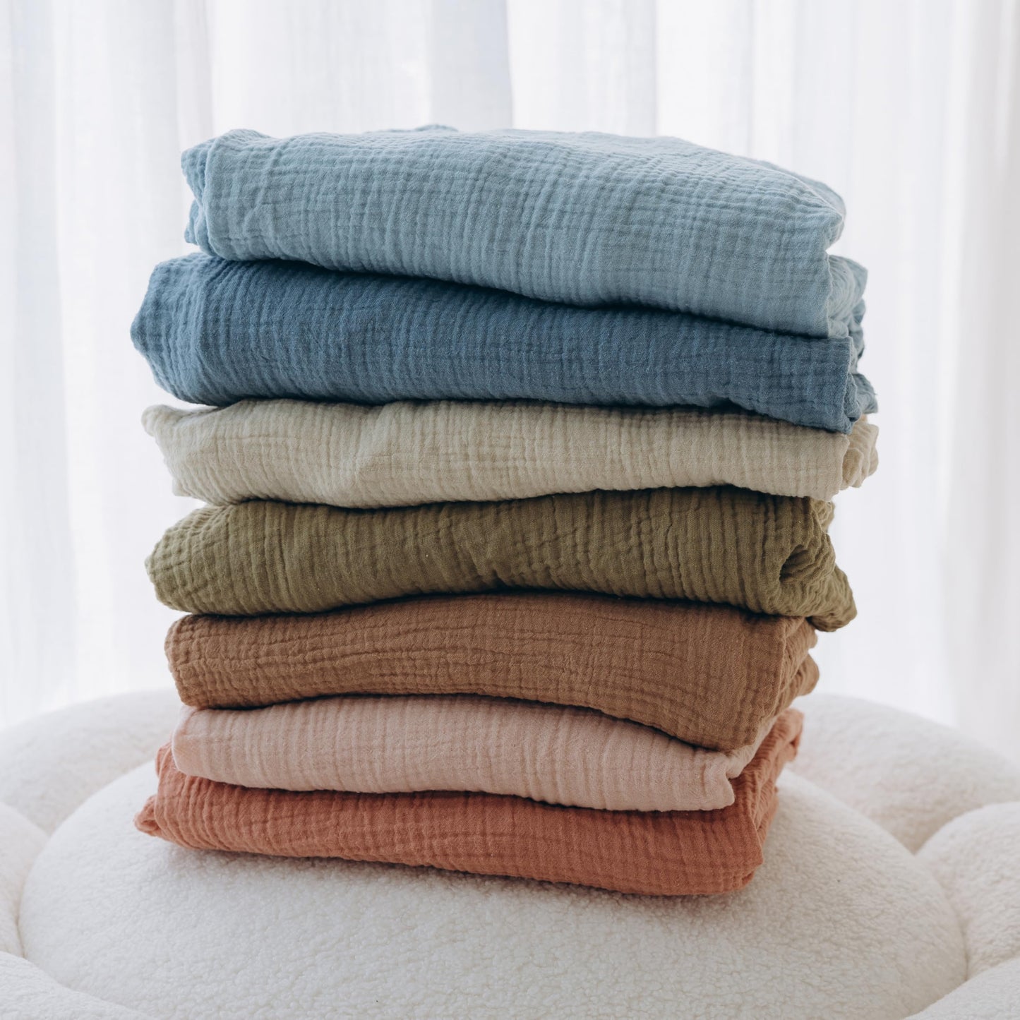 Standard Muslin Crib Sheet, 1-Pack, 100% Cotton for Unisex | Rainbow
