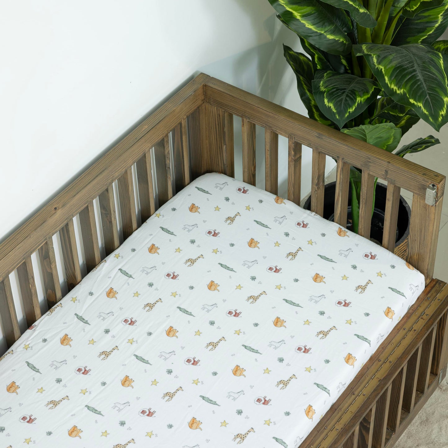 Standard Muslin Crib Sheet,Crib Sheets 1-Pack,100% Cotton For Unisex | Animal