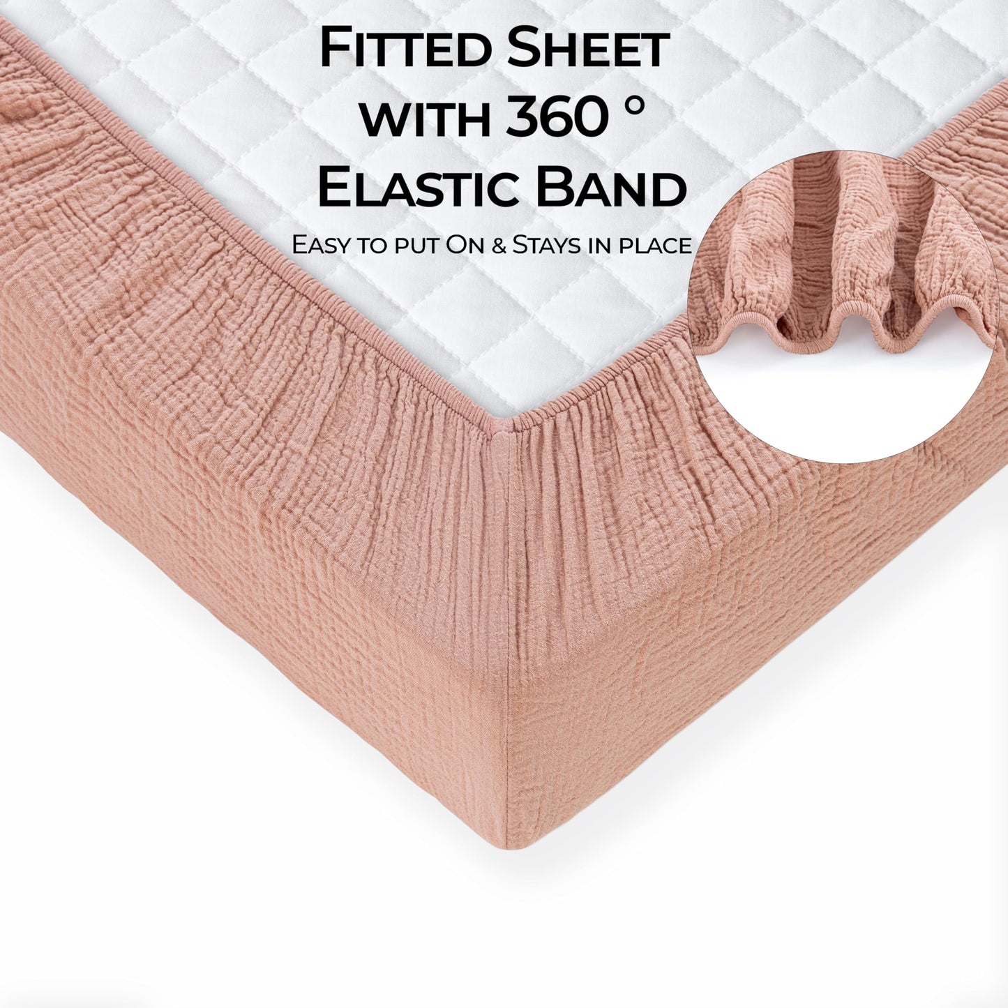 Standard Muslin Crib Sheet, 1-Pack, 100% Cotton for Unisex | Rainbow