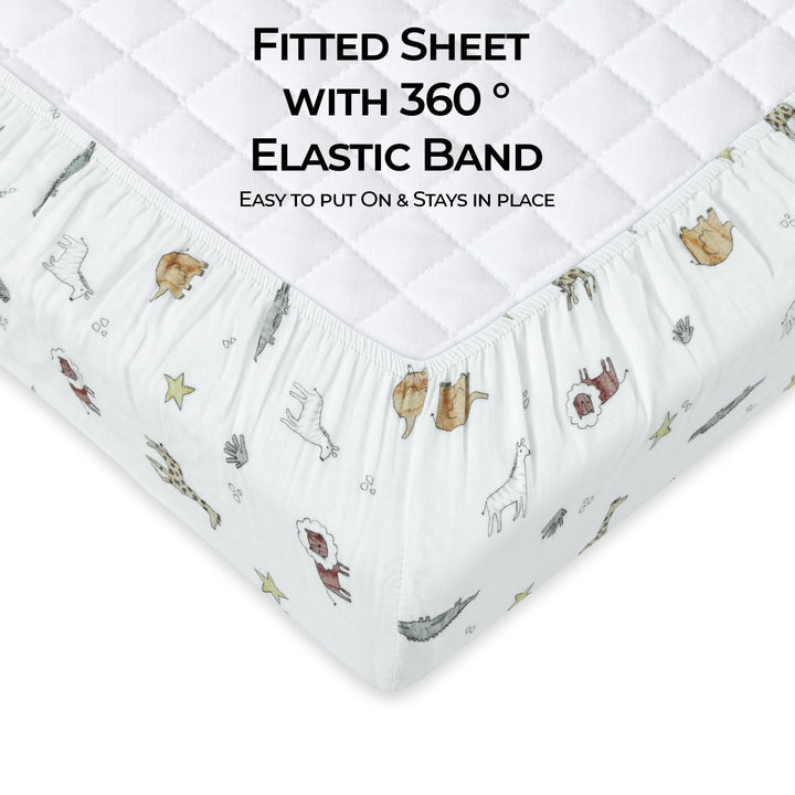 Muslin Crib Sheets Unisex Animal (Mini)