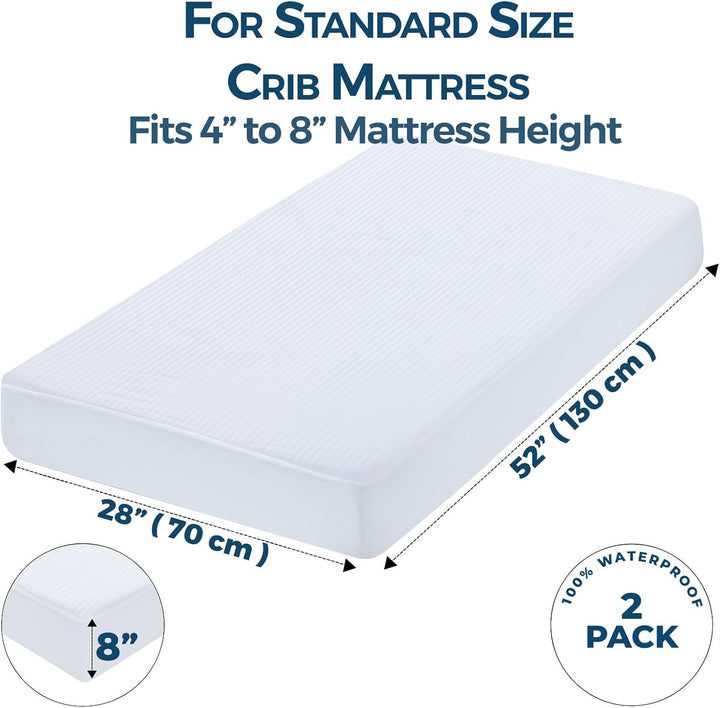 Waterproof Crib Mattress Protector (Standard)