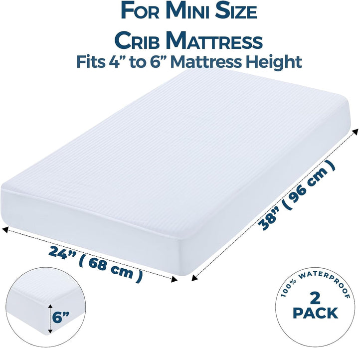 Waterproof Crib Mattress Protector (Mini)