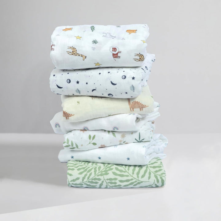 Muslin Crib Sheets Unisex Planets (Standard)