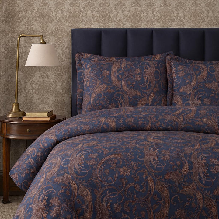 Microfiber Duvet Cover Set (Paisely)