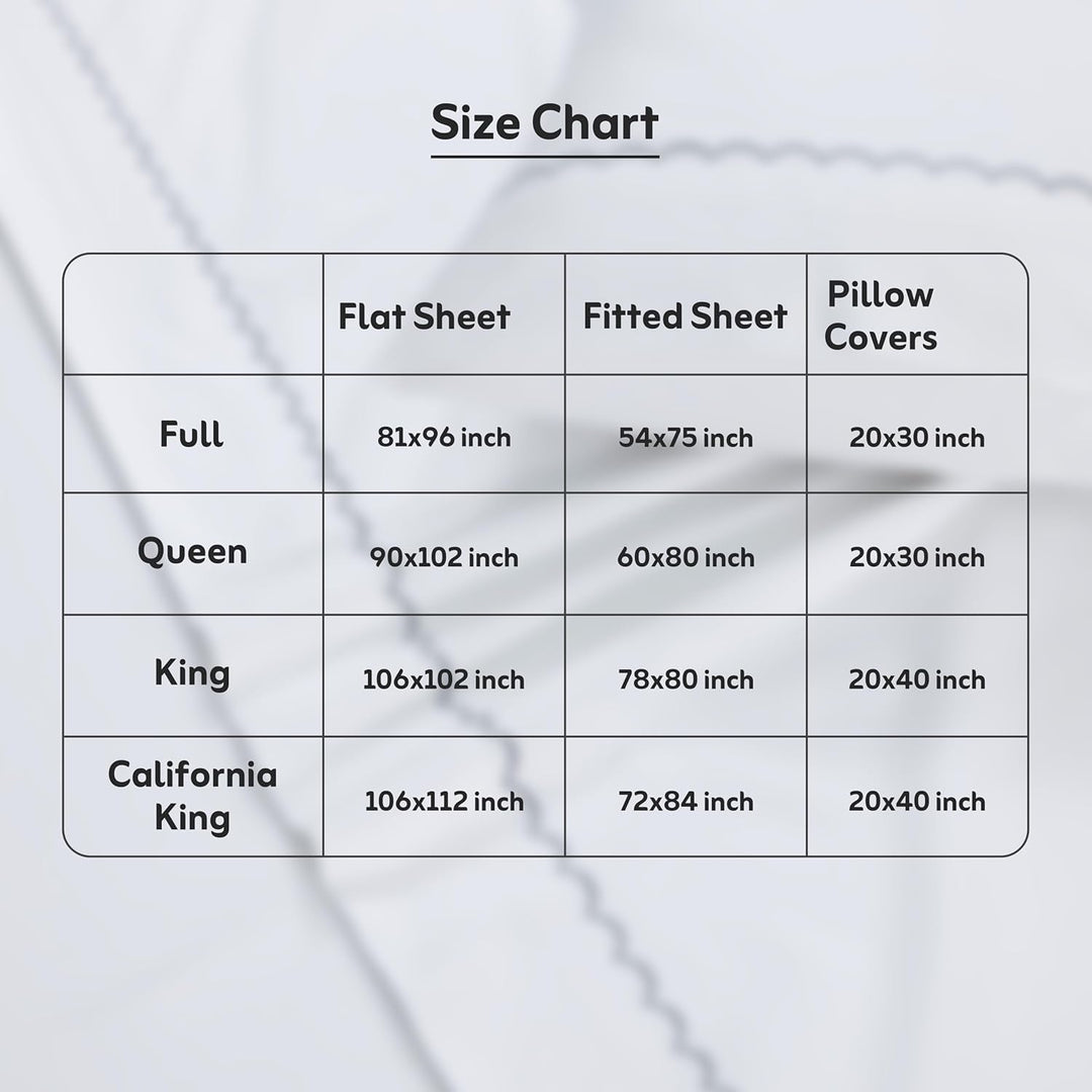 100% Cotton Sheets Set (Gray)