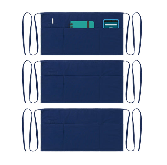 Half Waist Apron Blue (Pack of 3)