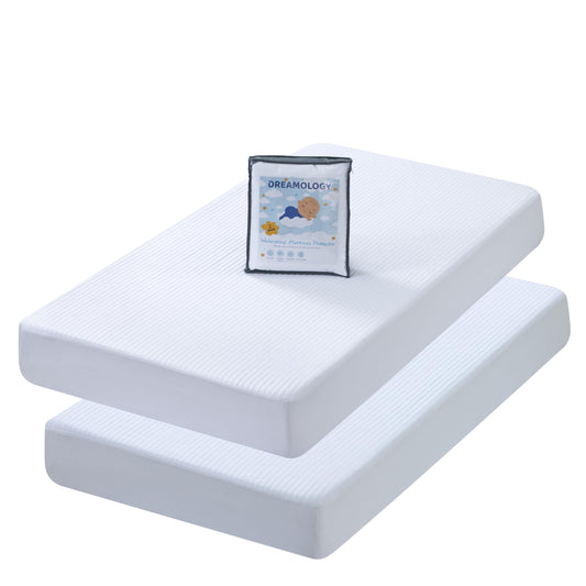 Waterproof Mattress Protector,2 Pack For Unisex