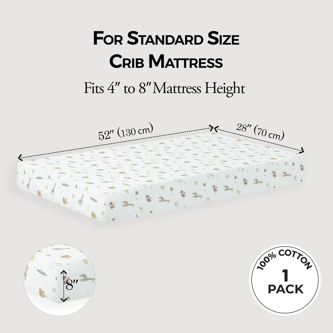 Muslin Crib Sheets Unisex Animal (Standard)