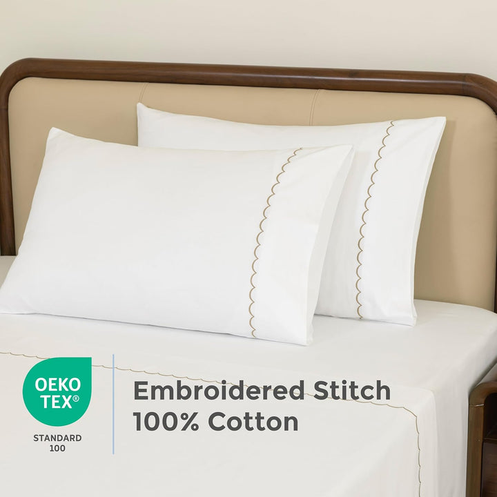 100% Cotton Sheets Set (Brown)