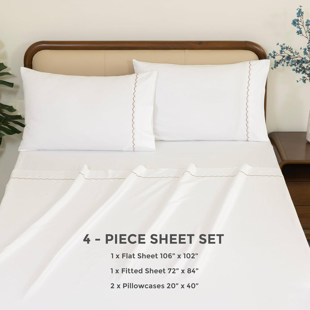 100% Cotton Sheets Set (Gold)
