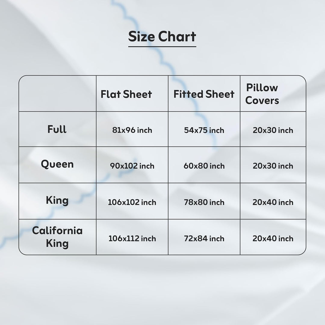 100% Cotton Sheets Set (Sky Blue)
