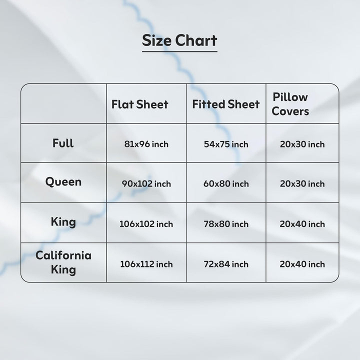 100% Cotton Sheets Set (Sky Blue)