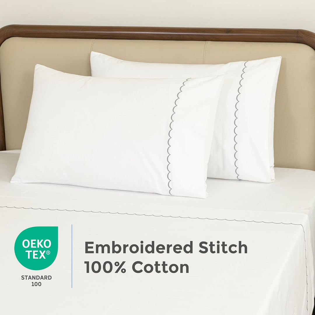 100% Cotton Sheets Set (Gray)