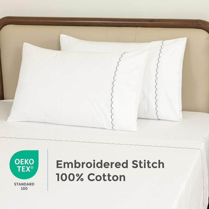 100% Cotton Sheets Set (Gray)