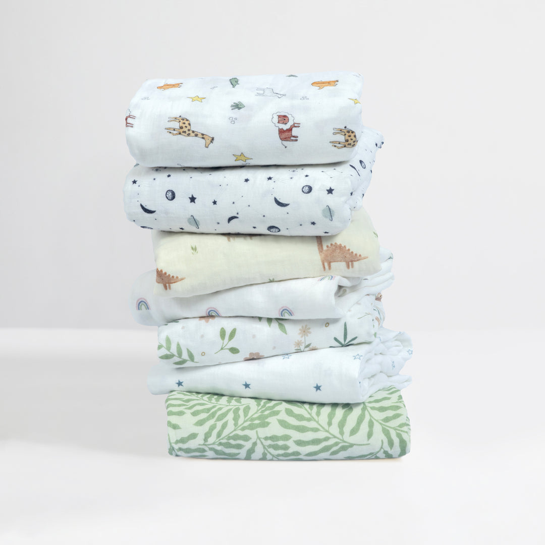 Muslin Crib Sheets Unisex Animal (Mini)