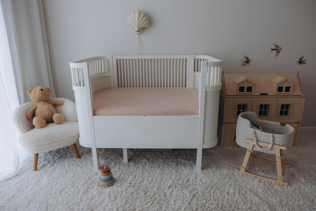 Muslin Crib Sheets Unisex Rose/Pink (Standard)