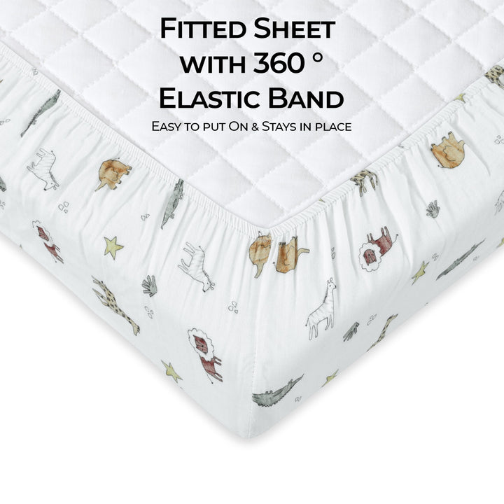 Muslin Crib Sheets Unisex Animal (Standard)