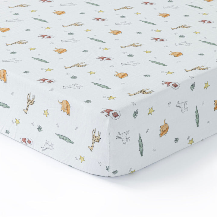 Muslin Crib Sheets Unisex Animal (Standard)