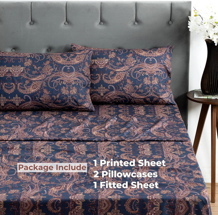 Microfiber Sheet Set (Paisely)