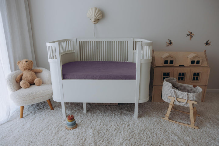 Muslin Crib Sheets Unisex Purple/Pink (Mini)