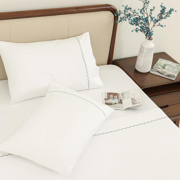 100% Cotton Sheets Set (Gray)