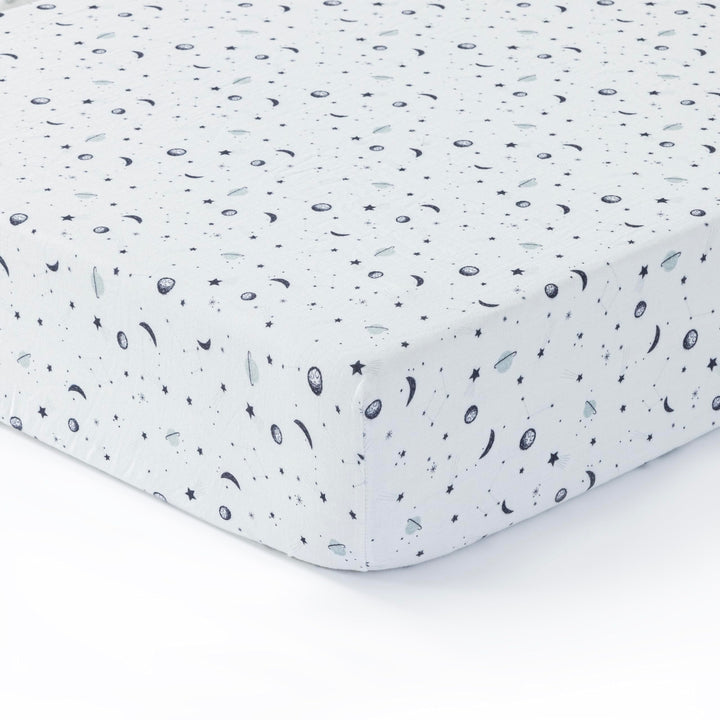 Muslin Crib Sheets Unisex Planets (Standard)