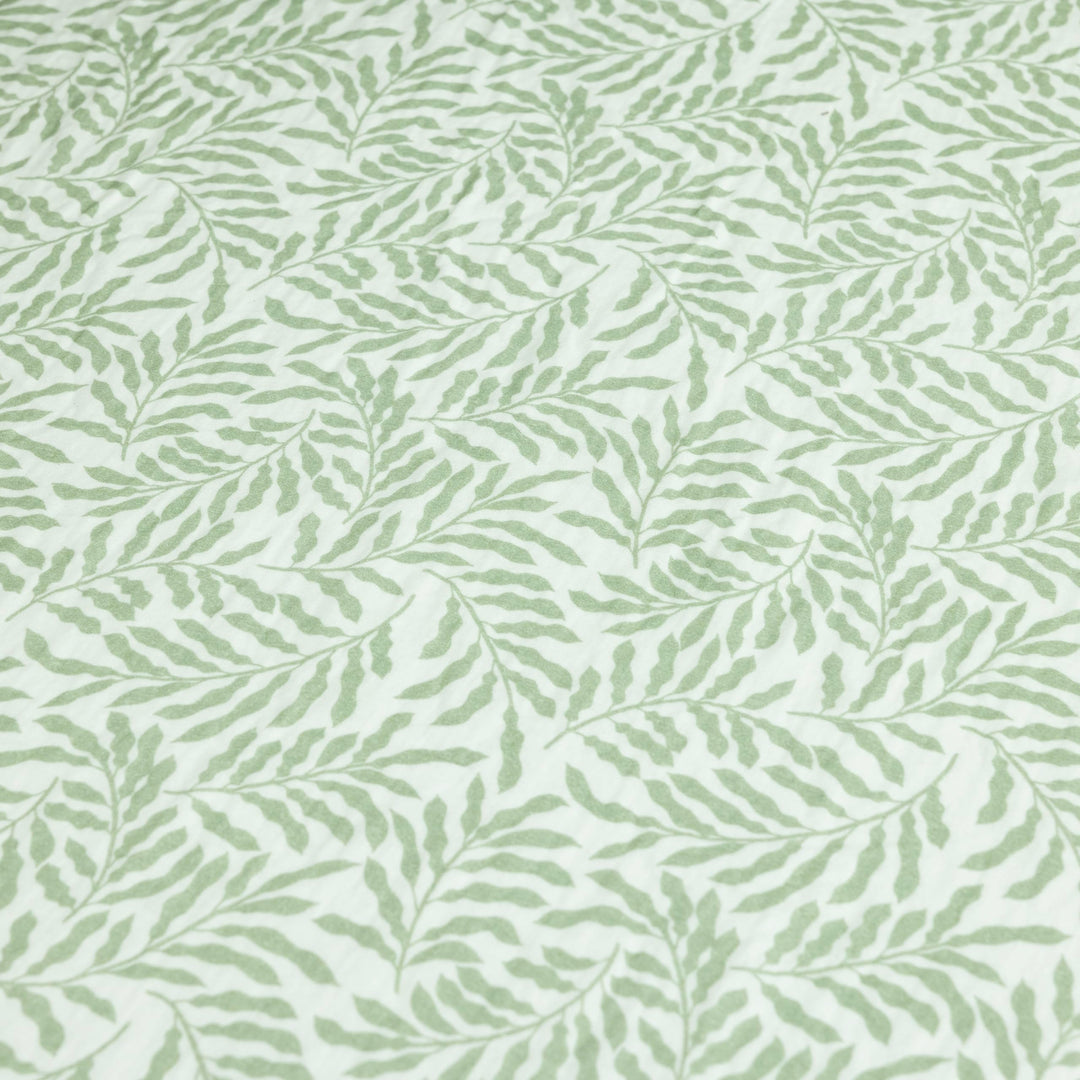 Muslin Crib Sheets Unisex Leaves (Standard)