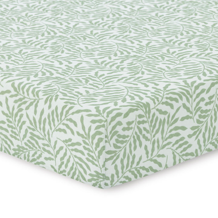 Muslin Crib Sheets Unisex Leaves (Standard)