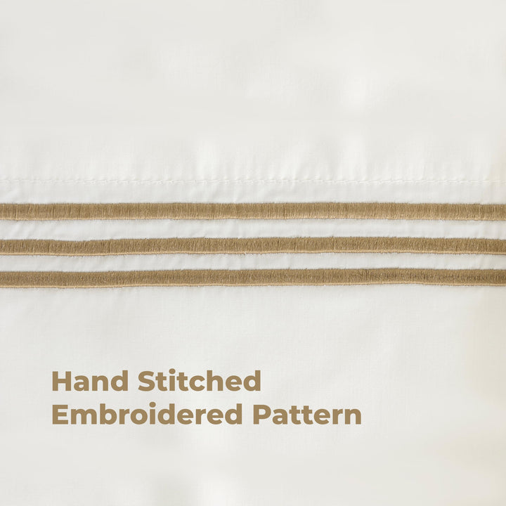 Cotton Percale Sheets Set (Brown)