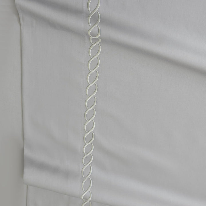 100% Cotton Sheets Set (Grey Embroidered)