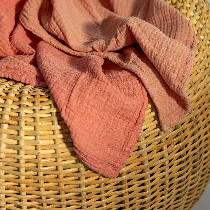 Muslin Swaddle Blankets Unisex Rose/Pink 2 Pack