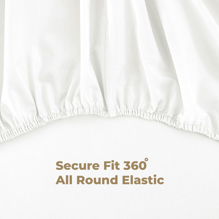 Cotton Percale Sheets Set (Brown)