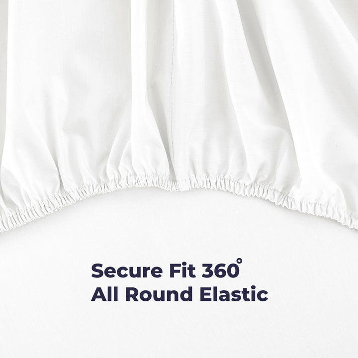 Cotton Percale Sheets Set (Blue)