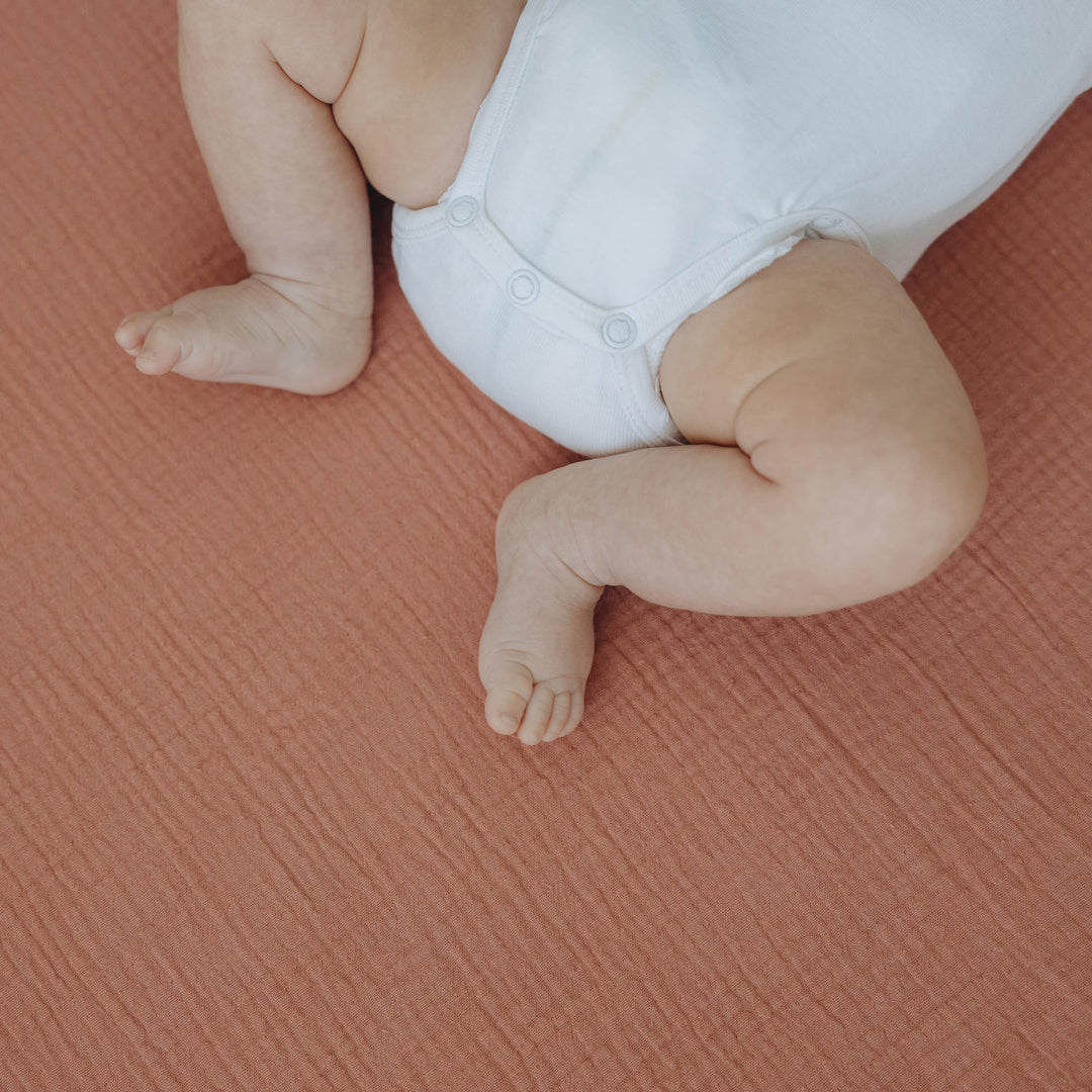 Muslin Crib Sheets Unisex Rose/Pink (Standard)
