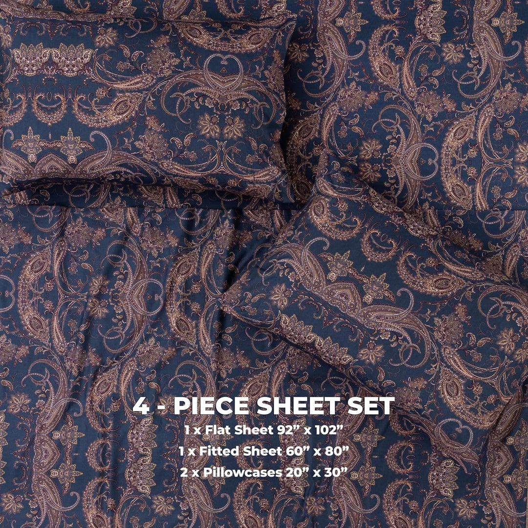Microfiber Sheet Set (Paisely)