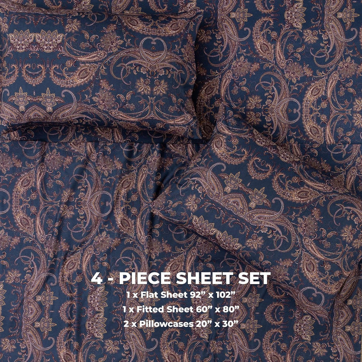 Microfiber Sheet Set (Paisely)