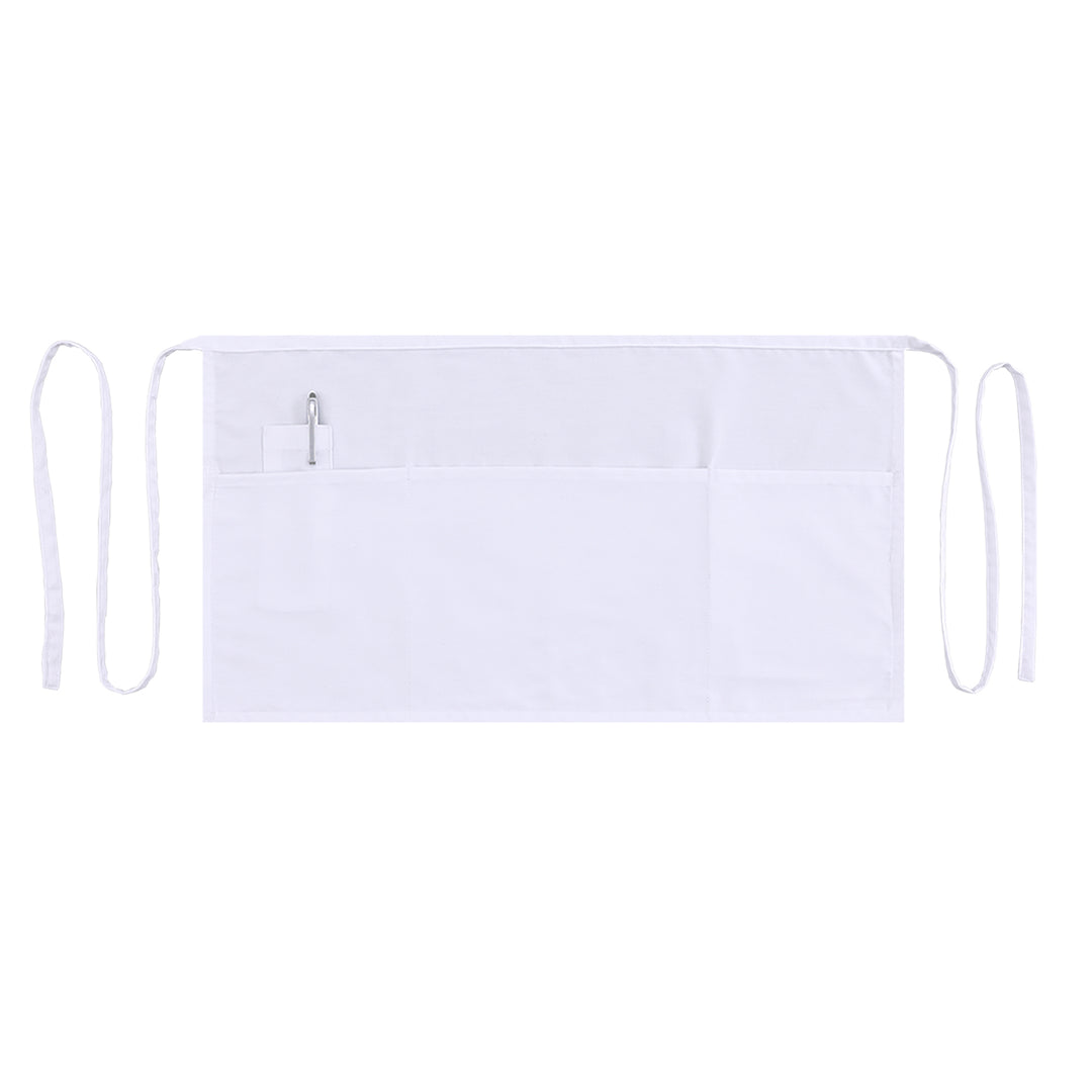 Server, Waist Aprons with 3 Pockets (White)