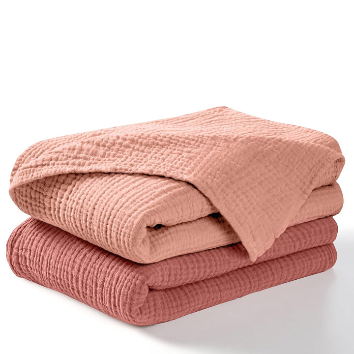 Muslin Swaddle Blankets Unisex Rose/Pink 2 Pack