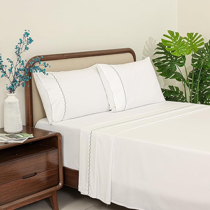 100% Cotton Sheets Set (Gray)