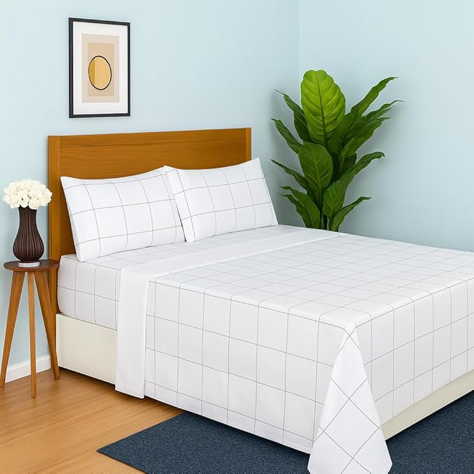 Microfiber Sheet Set (Squares)