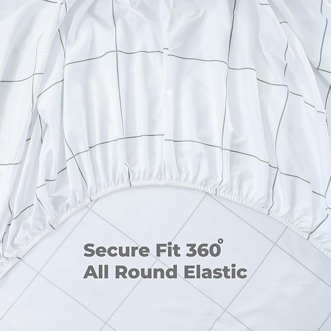 Microfiber Sheet Set (Squares)